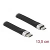 Delock USB 2.0 FPC juostinis kabelis USB Type-C™ į USB Type Micro-B 13,5 cm PD 3 A