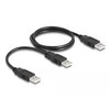 Delock USB 2.0 Kabelis Typ-A zu 2 x Typ-A 70 cm