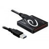 DLC DeLOCK USB 3.0 Card Reader All in 1 kortelių skaitytuvas USB 3.2 Gen 1 (3.1 Gen 1) Juoda