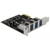 Delock USB 3.0 PCI Express kortelė su 4 x išoriniais A tipo lizdais