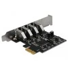 Delock USB 3.0 PCI Express kortelė su 4 x išoriniais A tipo lizdais