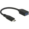 Delock adapteris USB 3.1 Gen 2 USB Type-C™ vyriškas > USB Type-A, 10 cm