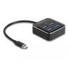 Delock USB 3.2 Gen 2 USB Type-C Hub su 4 x USB Type-A motele – 10 Gbps