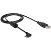 DELOCK kabelis USB-A kištukas > USB micro-B vyriškas kampinis 270G