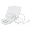 Delock 6 in 1 USB įkrovimo stotelė su belaidžiu įkrovikliu 2 x USB-C PD + 3 x USB A su