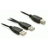 LAIDAS USB-A(M)+MAITINIMO USB-A(M)->USB-B(M) 2.0 1.8M JUODA DELOCK