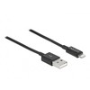 „Delock“ USB kabelis USB-A – „Lightning 1 m Juodas“ (83002)
