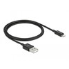 „Delock“ USB kabelis USB-A – „Lightning 1 m Juodas“ (83002)