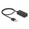 Delock USB ausinių ir mikrofono adapteris su 2 x 3,5 mm lizdu