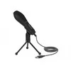 Delock USB Kondensator Mikrofonas mit Tischstnder - ideal fr Gaming, Skypen und Gesang