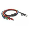 Delock USB Ladekabel 4 in 1 USB Type-A + USB-C zu 2 x Lightning / Micro USB / U