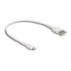 USB kabelis Delock USB-A - Žaibas 0,3 m Baltas (87866)