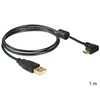 DELOCK kabelis USB micro-B St/ USB-A St 100cm 90 Grad
