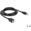 USB kabelis Delock USB-B - USB-B 2 m Juodas (83427)