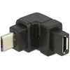 „Delock“ adapteris USB 2.0 Micro-B kištukas > USB 2.0 Micro-B lizdas kampu į viršų
