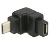 „Delock“ adapteris USB 2.0 Micro-B kištukas > USB 2.0 Micro-B lizdas kampu į viršų