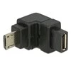 „Delock“ adapteris USB 2.0 Micro-B kištukas > USB 2.0 Micro-B lizdas, nukreiptas žemyn