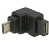 „Delock“ adapteris USB 2.0 Micro-B kištukas > USB 2.0 Micro-B lizdas, nukreiptas žemyn
