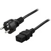 DELTACO kabelis , 16A, CEE 7/7 - IEC C19, 5m DEL-111T