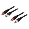Inline Garso kabelis DELTACO 2xRCA ha - ha, 10m / MM-113