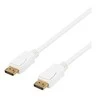 DELTACO „DisplayPort“ kabelis, 2m, 4K UHD, DP 1.2, baltas DP-1021D