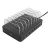 USB krovimo stotelė DELTACO skirtas 8 prietaisams, 6x USB-A, 2x USB-C PD, greitas krovimas, 75 W, juodas / DPS-0201