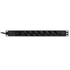 Maitinimo panelė 19 6xCEE 7/4 jacks , 1xCEE 7/7 Deltaco, 3m, juoda / GT-8530