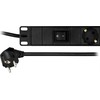 Maitinimo panelė 19 6xCEE 7/4 jacks , 1xCEE 7/7 Deltaco, 3m, juoda / GT-8530