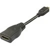 HDMI didelės spartos adapteris DELTACO, Micro HDMI - HDMI , 0.1m, juodas / HDMI-24B