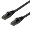 Patch kabelis DELTACO U/UTP High Flex Cat6, 24AWG, 500MHz, LSZH, juodas / UUTP-1502