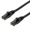 Patch kabelis DELTACO U/UTP High Flex Cat6, 1m, 24AWG, 500MHz, LSZH, juodas / UUTP-1501