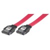 Cable DELTACO, SATA/SAS, locking clips, straight-straight, 0.5m / SATA-05D