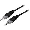 Kabelis Deltaco Jack 3.5mm - Jack 3.5mm 0.5m juoda (MM-148)