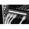 DELTACO 19 "komutacinė panelė, 24xRJ45, Cat6, UTP, 1U, 10Gbps, metalinė, juoda / PAN-112