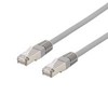 Cat6 kabelis DELTACO, LSZH, 2m, pilkas / SFTP-62H