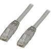 DELTACO U / UTP Cat5e patch kabelis, 3m, 100MHz, Delta-certified, pilkas / 3-TP