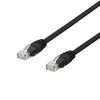 DELTACO U / UTP Cat6 kabelis, 0,5 m, atsparus UV spinduliams, 250 MHz, LSZH, juodas TP-60UV