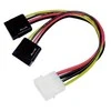 Kabelis DELTACO 4pin, 2x15 pin ATA / SATA-S3