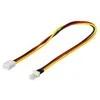 Adapteris kabelis DELTACO 3-pin, 0.3m / SSI-37