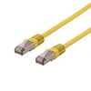 Kabelis DELTACO U / STP Cat6a, LSZH, 0.5m, geltona / STP-60GLAU