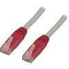 Kabelis DELTACO U / UTP Cat6 1.0 m, pilka/red / TP-61X