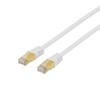 Patch kabelis DELTACO S/FTP Cat7, 0.3m, 600MHz, Delta-sertifikuotas, LSZH, RJ45 juntys, baltas / STP-703V