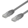 DELTACO U / UTP Cat6 patch kabelis, 0.3m, 250MHz, Delta-certified, LSZH, pilkas TP-603