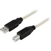 Kabelis DELTACO USB 2.0, A tipo kištukas - B tipo kištukas 0,5 m / USB-205