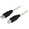 Kabelis DELTACO USB 2.0, A tipo kištukas - B tipo kištukas 0,5 m / USB-205
