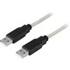 Kabelis DELTACO USB 2.0 "A-A", 2.0m, baltas-juodas / USB2-8