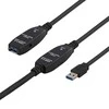 Kabelis DELTACO USB 3.0, 15.0m, juodas / USB3-1008