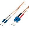 Equip LC optinių skaidulų kabelis - SC Multimode Duplex OM1, 2m (254322)