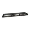 Equip Patchpanel 24x RJ45 Cat6 19 FTP 1HE ISO/IEC juodas