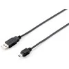 Kabelis USB Equip USB-A - miniUSB 1.8 m Juodas (128521)